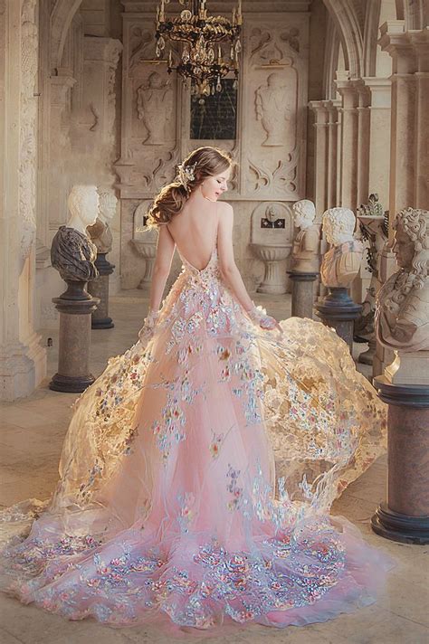 fantasy fairy wedding gowns|More.